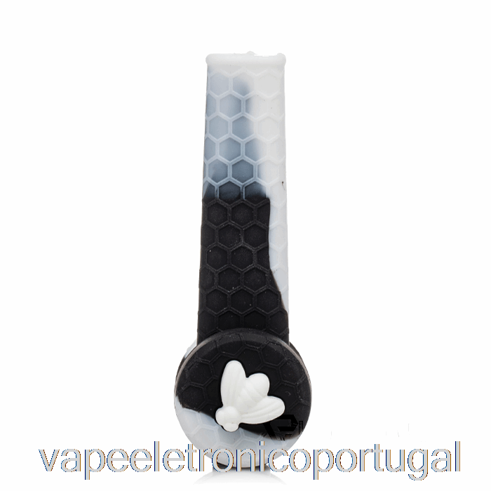 Vape Eletrônico Stratus Trio Tubo De Silicone Preto Branco